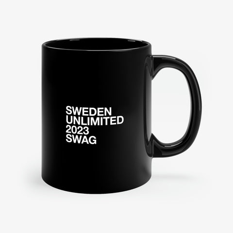 Sweden Unltd. Swag Mug 2023 Black, 11oz