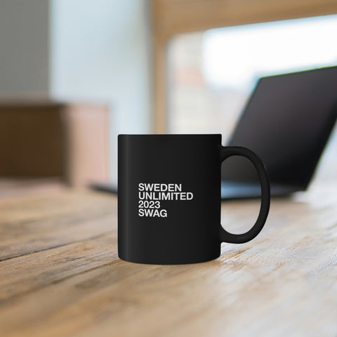 Sweden Unltd. Swag Mug 2023 Black, 11oz