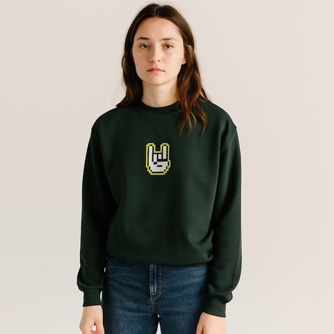 Sign of The Horns Cursor Sweatshirt