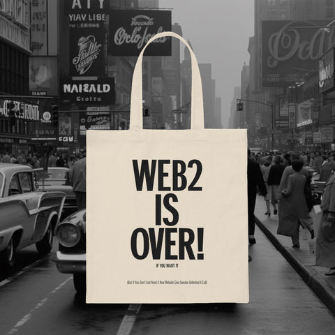 Web2 Is Over Canvas Tote Bag