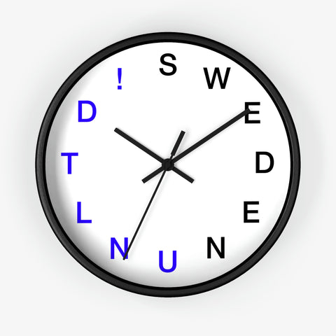 SWEDEN UNLIMITED Wall clock